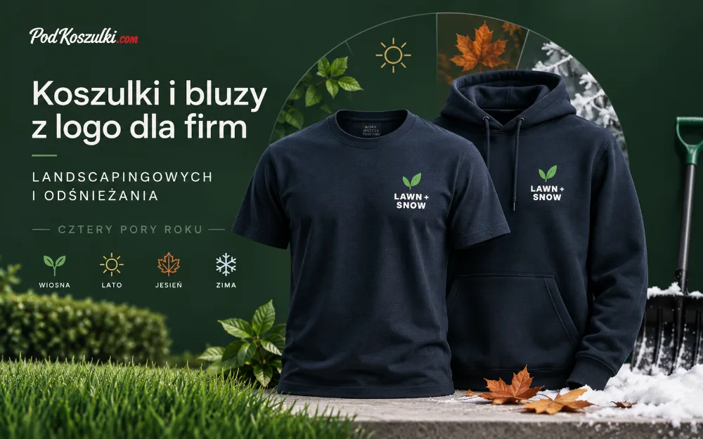 Custom T-Shirts and Hoodies with Logo for Landscaping and Snow Removal Companies — One Lineup for the Whole Year